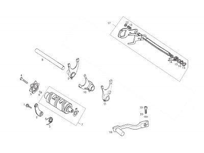 Selector shaft